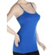 thumbnail image 2 of Blue Plain Cotton Unicolor Women Adjustable Shoulder Straps Tank Top Camisole US 2-6 Soledad none, 2 of 10