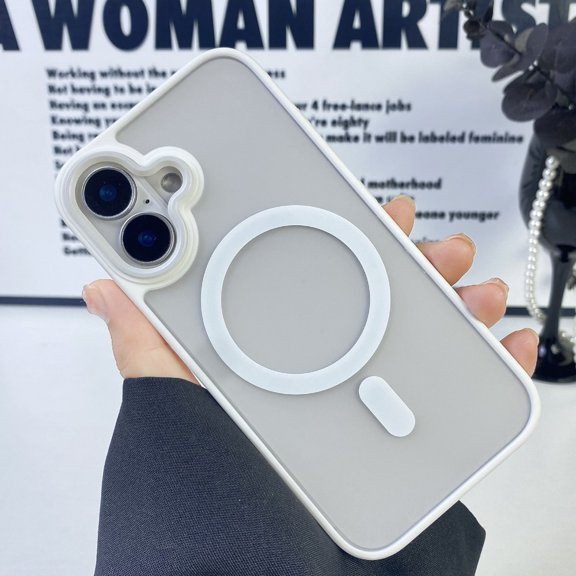 Suitable for iPhone 16 phone case, transparent, [compatible with Magsafe] [anti yellowing] [military grade protection] shockproof ultra-thin phone case, suitable for iPhone 16 6.1 inches