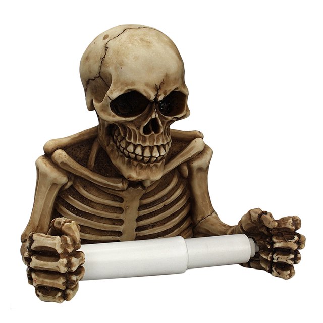 Soporte de Papel de Resina para Colgar en la Pared para Cocina y Baño Sunnimix Skeleton Roll Paper Holder