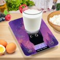 thumbnail image 7 of High Precision Digital Kitchen Scale Tempered Glass Food Scale Multifunction Scale Small Kitchen Appliances Purple Sky and Black Cat, 7 of 7
