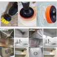 thumbnail image 4 of Ensemble de Brosse de Forage Électrique Includ Chiffon Gommage Tampons Éponge Puissance Brosse à Récurer avec Rotation Prolonger Longue Fixation But pour Joints Tuiles Éviers Baignoire Salle de Bain Cuisine Aut, 4 of 6