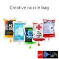 thumbnail image 3 of OAVQHLG3B 20PC Blood Bags for Drinks, Halloween Blood Bags Drink Pouches Bags for Drinking, Reusable Halloween Theme Nurse Graduation Party Props Favors Decoration, 3 of 5