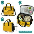 thumbnail image 4 of PetAmi Medium Dog Travel Bag with Food Containers and Bowls, Yellow, 22 L Limit, 4 of 7