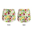 thumbnail image 5 of Vsdgher Cartoon Vegetables Print Women's Running Double Layer Shorts High Waisted with Pockets Elastic Yoga Workout Athletic Gym Sports, 5 of 8