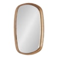 thumbnail image 1 of Kate and Laurel Prema Soft Round Rectangle Modern Wall Mirror, Natural Brown, 20 x 30, Framed Rounded Rectangular Mango Wood Mirror for Minimal Home Decor, 1 of 9