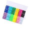 thumbnail image 1 of 19200pcs 12-Color FlatBack Crystal Rhinestones Nail Art Decoration DIY Gems Set Clear Craft, 1 of 9