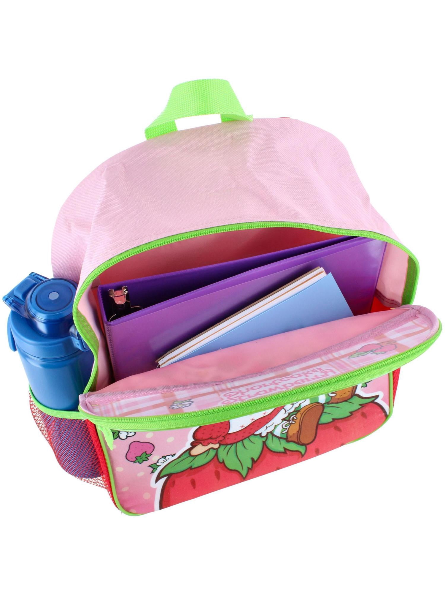 Strawberry Shortcake 16" Backpack Bottom Half Moon with 1 Front Pocket