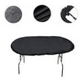 thumbnail image 3 of WinWay Ox ford Cloth Poker Table Cover Dustproof Gaming Table Cover Table Dust Cover,GREY, 3 of 8