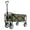 Blush Green Brown Green Steel, variant on Foldable Wagon Cart - Heavy Duty 360lbs Capacity - Beach, Camping, Grocery, Sports - All Terrain Wheels - Orange