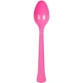 thumbnail image 4 of JAM Paper Disposable Plastic Spoons Party Pack, Fuchsia Pink, 48/Box, 4 of 4