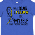 thumbnail image 4 of Inktastic I Wear Blue and Yellow for Myself Down Syndrome Awareness Boys or Girls Toddler T-Shirt, 4 of 5
