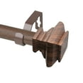 thumbnail image 2 of Domovina Yona 1" Faux Wood Curtain Rod-Color:Dark Walnut,Size:48-84", 2 of 3