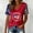 HAOZE04_Red, variant on 250 Anniversary USA Shirt Women Summer V Neck Sparkly 250th Anniversary Flag Graphic Tees Patriotic 4th of July Shirts Women July 4th Tshirts Going Out Tops Red, XXL