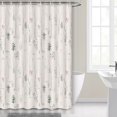 thumbnail image 2 of Rustic Forest Shower Curtains for Bathroom, Nature Woodland Trees Decor Fabric Bath Curtains, Cabin Lodge Country Bathroom Stall Shower Curtain, Beige, 36 x 70 Inches, 2 of 5