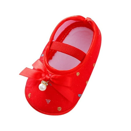 

Rovga Children S Shoes First Walkers Little Child Shoes Soft Sole Children S Shoes Hanging Pearl Cute Bow Princess Shoes