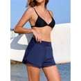thumbnail image 6 of Anwell Side Split High Waisted Swim Shorts for Womens 2 in 1 Beach Shorts Quick Dry Swim Bottoms, 6 of 6