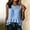*Blue, variant on Women's V Neck Ruffle Cap Sleeve Blouse, Casual Loose Fit Summer Top Army Green,Women's Plus M