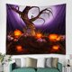 thumbnail image 1 of Fondo de decoración de pared de Halloween, tapiz de cubierta de pared de fiesta de Halloween, decoración de Bar en casa, tapiz de decoración del hogar, 1 of 4