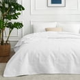 thumbnail image 4 of King Size Quilt - Soft Bed Summer Quilt Lightweight Microfiber Bedspread- Modern Style Coin Pattern Coverlet for All Season - 3 Piece (1 Quilt, 2 Pillow Shams), 4 of 7