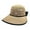 khaki, variant on Womens Sun Hat Fishing Cap Adjustable Foldable for Outdoor Pool Party Summer gray