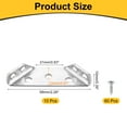 thumbnail image 2 of 10Pcs Furniture Corner Connector, Triangle Shelf Support Brackets, Metal Angle Brace Bracket Fasten Connector for Wood Shelves Furniture, Silver, 2 of 5
