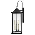 thumbnail image 3 of 81595BK Lark Nolan - 15W 3 LED Large Outdoor Wall Lantern-26 Inches Tall and 9 Inches Wide, 3 of 11