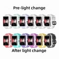 thumbnail image 3 of Correa de Silicona Transparente que cambia de color con la luz para Huawei Band 9/8/7/6,, 3 of 4