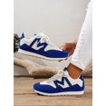thumbnail image 1 of Sporty Sneakers For Women, Two Tone Lace-up Front Running Shoes, 1 of 5