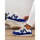 thumbnail image 1 of Sporty Sneakers For Women, Two Tone Lace-up Front Running Shoes, 1 of 5