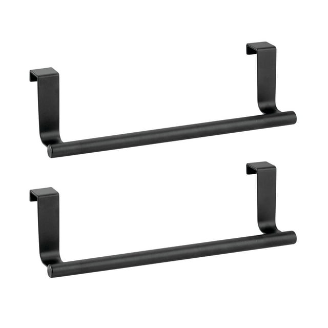 Harpily Organizer Rack Stainless Steel Single Pole Towel Rack Kitchen Non Punched Towel Hanging Rod Cabinet Door Back Rag Hanging Rack