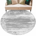 thumbnail image 2 of Sea Stars Round Living Room Rugs 5 ft, Summer Beach Sea Star Coral Grey Texture Washable Area Rug with Non-Slip Sturdy Edge Binding Round Carpet for Entryway Kitchen Bedroom Bathroom, 2 of 9