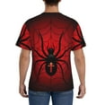 thumbnail image 3 of Bixox Men's Spider on the Web Printed Short Sleeve Skinny Athletic T-Shirt, 3 of 6