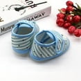 thumbnail image 5 of Lemetow Baby Cartoon Cotton Shoes Bear Pattern Stripes Casual Sneakers Newborn Soft Sole Toddler Shoes 0-18M, 5 of 5
