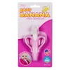Baby Banana - Pink Banana Toothbrush, Training Teether Tooth Brush for Infant, Baby, and Toddler