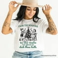 thumbnail image 5 of From the Windows to the Walls Deck These Halls T-Shirt, Funny Vintage Christmas Tee, 5 of 5