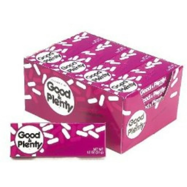 Good & Plenty Candy 24 pack (1.8oz per pack)
