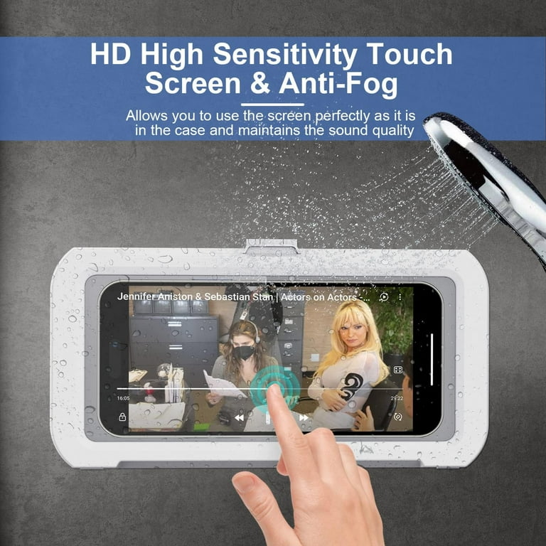 Shower Phone Holder Waterproof, 360 Rotation Shower Phone Case, Anti-Fog High Sensitivity Universal Cover Mount Stand for Bathroom Wall Mirror Bathtub Kitchen, Gift for Men Women - Walmart.com Shower Phone Holder Waterproof, 360 Rotation Shower Phone Case, Anti-Fog High Sensitivity Universal Cover Mount Stand for Bathroom Wall Mirror Bathtub Kitchen, Gift for Men Women - Walmart.com