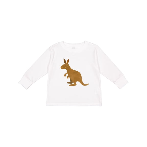Inktastic Kangaroo Cute Boys or Girls Long Sleeve Toddler T-Shirt