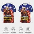 thumbnail image 5 of Omeoer Funny Patriotic Eagle Graphic T-Shirt Lucky Day Statement USA Flag Short Sleeve Crewneck Tee for Men Women, 5 of 7