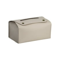 ChicYu Leather Tissue Box Storage Box Desktop Napkin Holders for Storing Tissues in Living Room Dining Room and Office