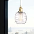 thumbnail image 2 of 516-1P-SG-G1013 Innovations Lighting Belfast - 1 Light Cord Hung Mini Pendant In Industrial Style-9 Inches Tall and 6 Inches Wide-Satin Gold, 2 of 2