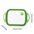 thumbnail image 3 of Seyotauo Collapsible Cutting Board, Foldable Dish Tub with Draining Hole, Portable Chopping Board with Colander, 3 in 1 Multifunction Camping Sink for Washing Dish, Bowl, Vegetables and Fruit, 3 of 6