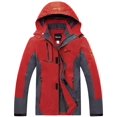 thumbnail image 1 of Women's Hooded Mountain Ski Jacket Outdoor Fleece Windproof Rain Jacket, 1 of 1
