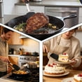 thumbnail image 4 of Silicone Kitchen Utensil Set 2 Pack, Non Stick Cooking Spatula Set with Heat Resistant Silicone Turner and Slotted Spatula for Frying and Cooking,Black, 4 of 6