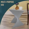 thumbnail image 4 of Mesa Lateral LeisureMod Moderna Gris Triangular 39x40x43 cm, 4 of 9