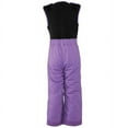 thumbnail image 3 of Hudson Baby Unisex Snow Bib Overalls with Fleece Top, Purple, 2 Toddler, 3 of 4