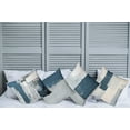 thumbnail image 4 of Ambesonne Throw Pillow Cover 4 Pack, , 20", Dark Petrol Blue and Grey, 4 of 7