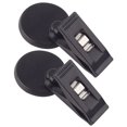 thumbnail image 4 of OFFIGAM 2Pcs Black Plastic Car Parking Ticket Holder Clip with Adhesive for Car Use, 4 of 8