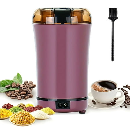 

Lieonvis Electric Small Coffee Grinder Multifunctional Nut Bean Grinder 400W Grain and Spice Mill Blender with Stainless Steel Blade Transparent Lid for Home Kitchen Use