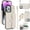 White, variant on Allytechgroup for iPhone 13 Pro Max Wallet Case with 5 Cards Holders, Detachable Hand Strap & Shoulder Lanyard RFID Blocking Shockproof Protective Phone Case for Girls Women, Black